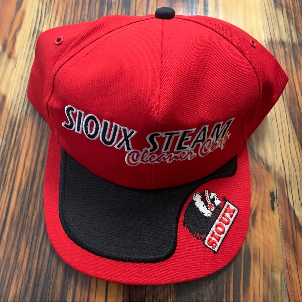 Sioux Steam Cleaner Corp. Red adjustable ball cap.